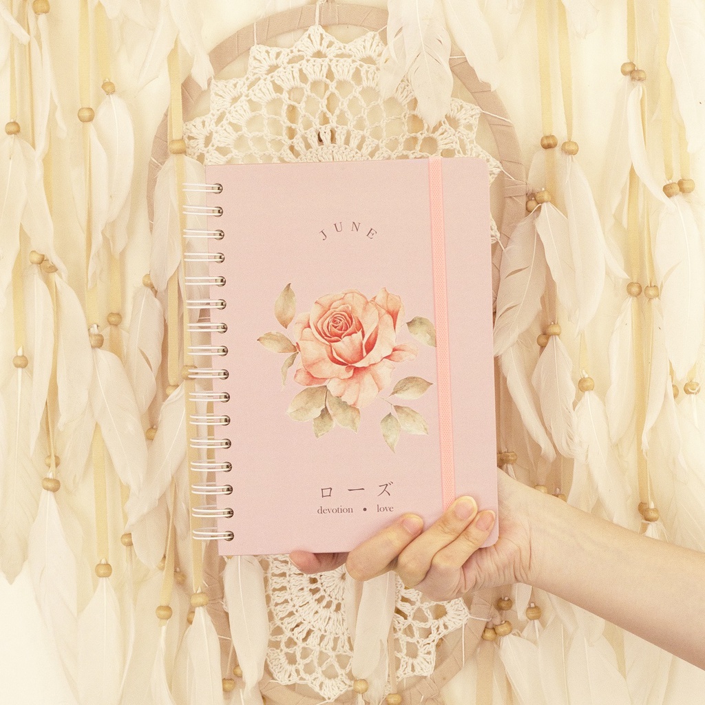 

Notebook / Journal A5 Birth Flower Series - Rose