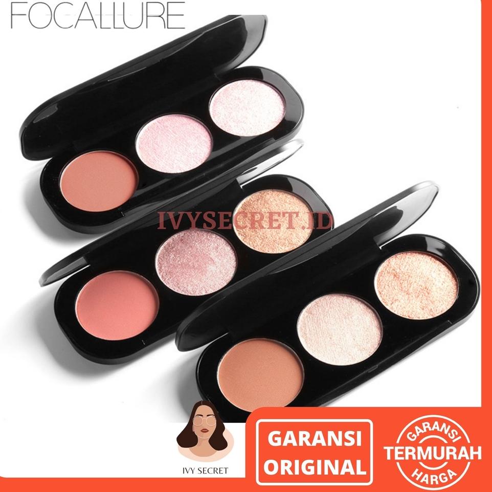 ✫ Focallure Trio Blush Focallure Blush And Highlighter Focallure Blush On Focallure  Blushon Highlit