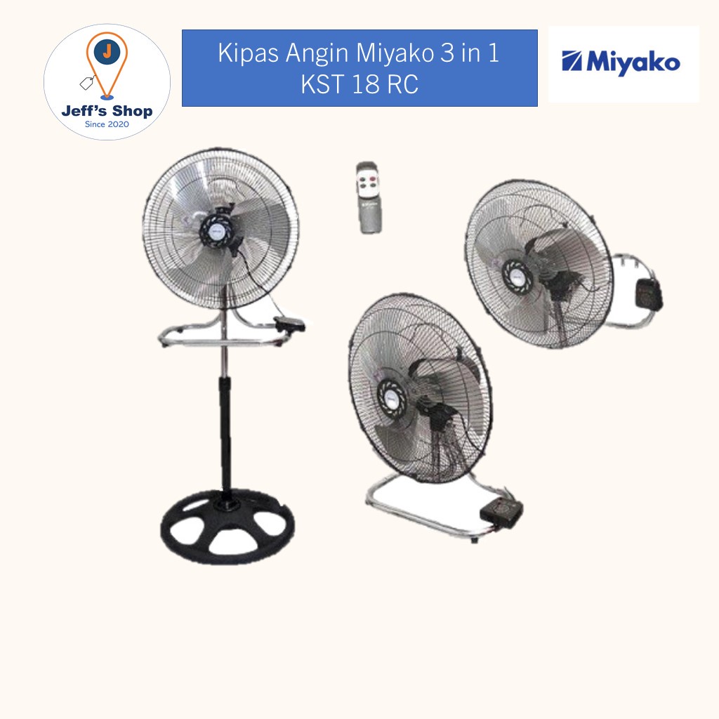 Kipas Angin Miyako (3 in 1) KST 18 RC