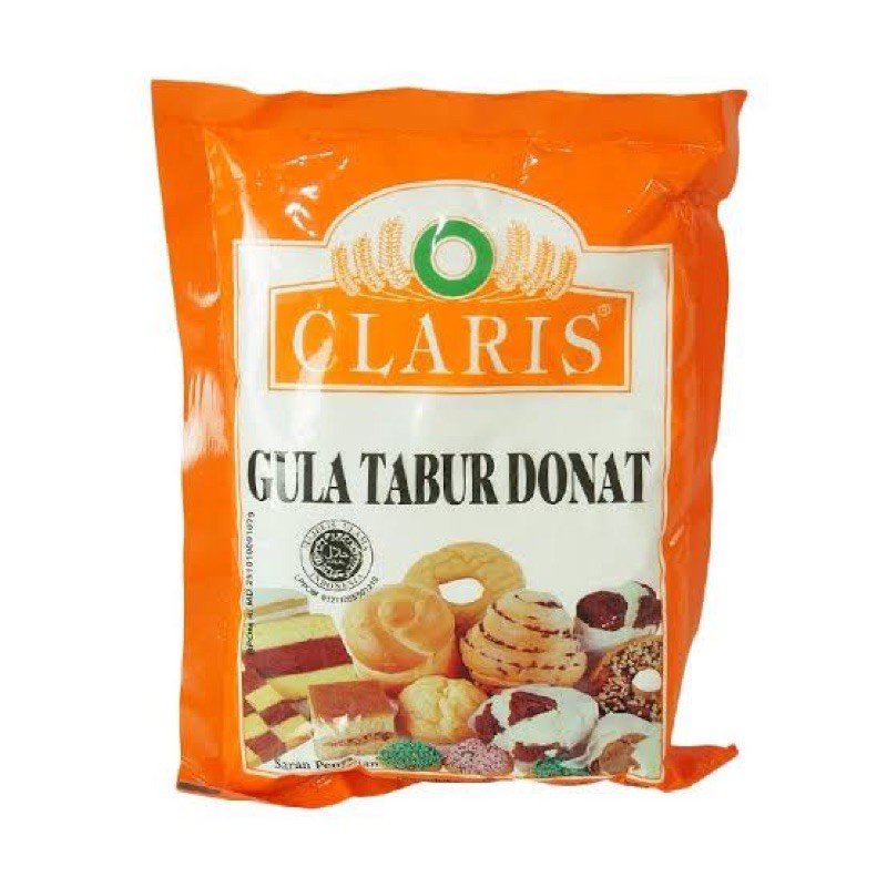 

Gula Tabur Donat 250gr, Claris Gula Donat 250gr, Gula Halus Donut Claris 250 gr