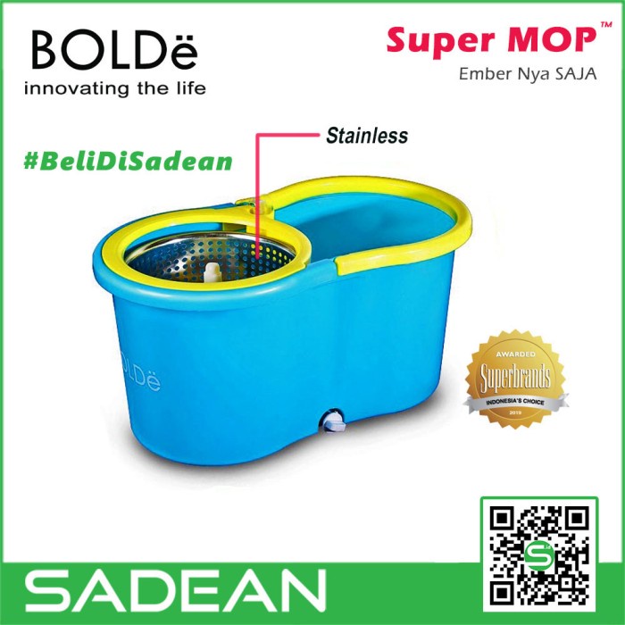 Alat Pel Lantai Ember Nya SAJA Super MOP Original M789 Pembersih Lantai Bisa COD Kain Pel Otomatis K