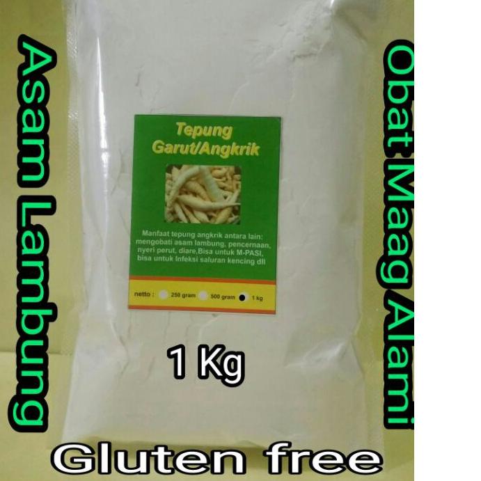 

☋ TEPUNG GARUT/PATI ASAM LAMBUNG/ANGKRIK /ARROWROOT - 1Kg ♠