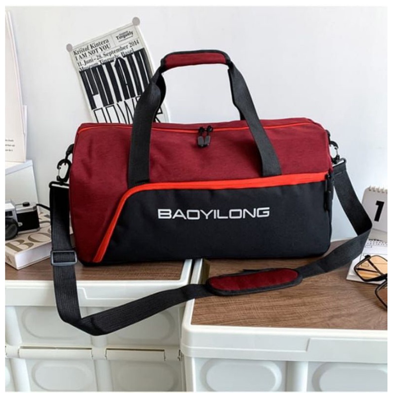 HOME TRAVEL {{BISA COD}} TRAVEL BAGS TRAVELING OLAHRAGA GYM DUFFEL FUTSAL LAKI-LAKI PEREMPUAN WATERPROOF BAOYILONG