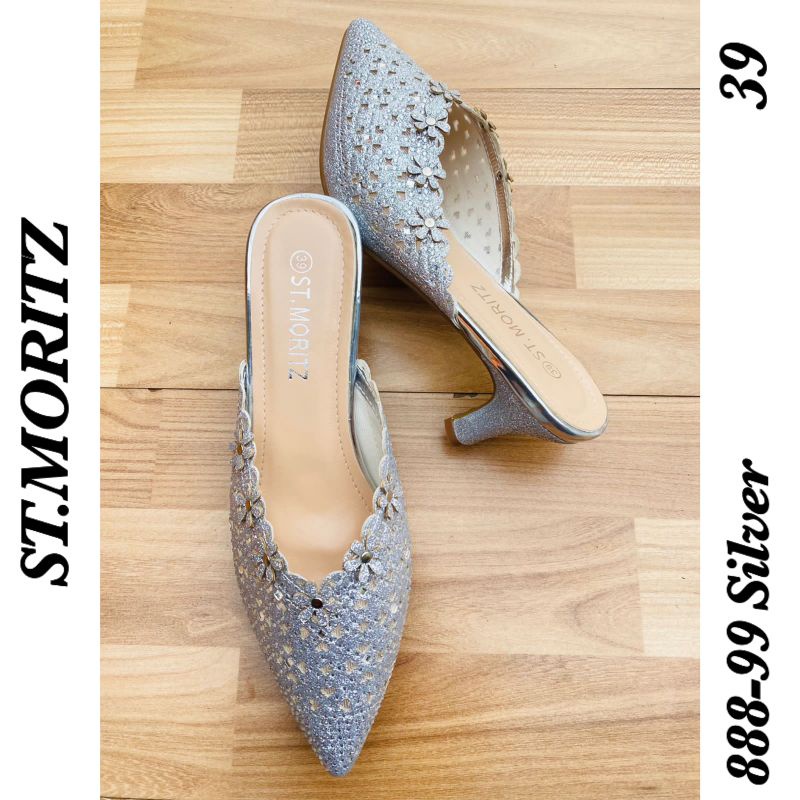 St Moritz heels 888-98silver