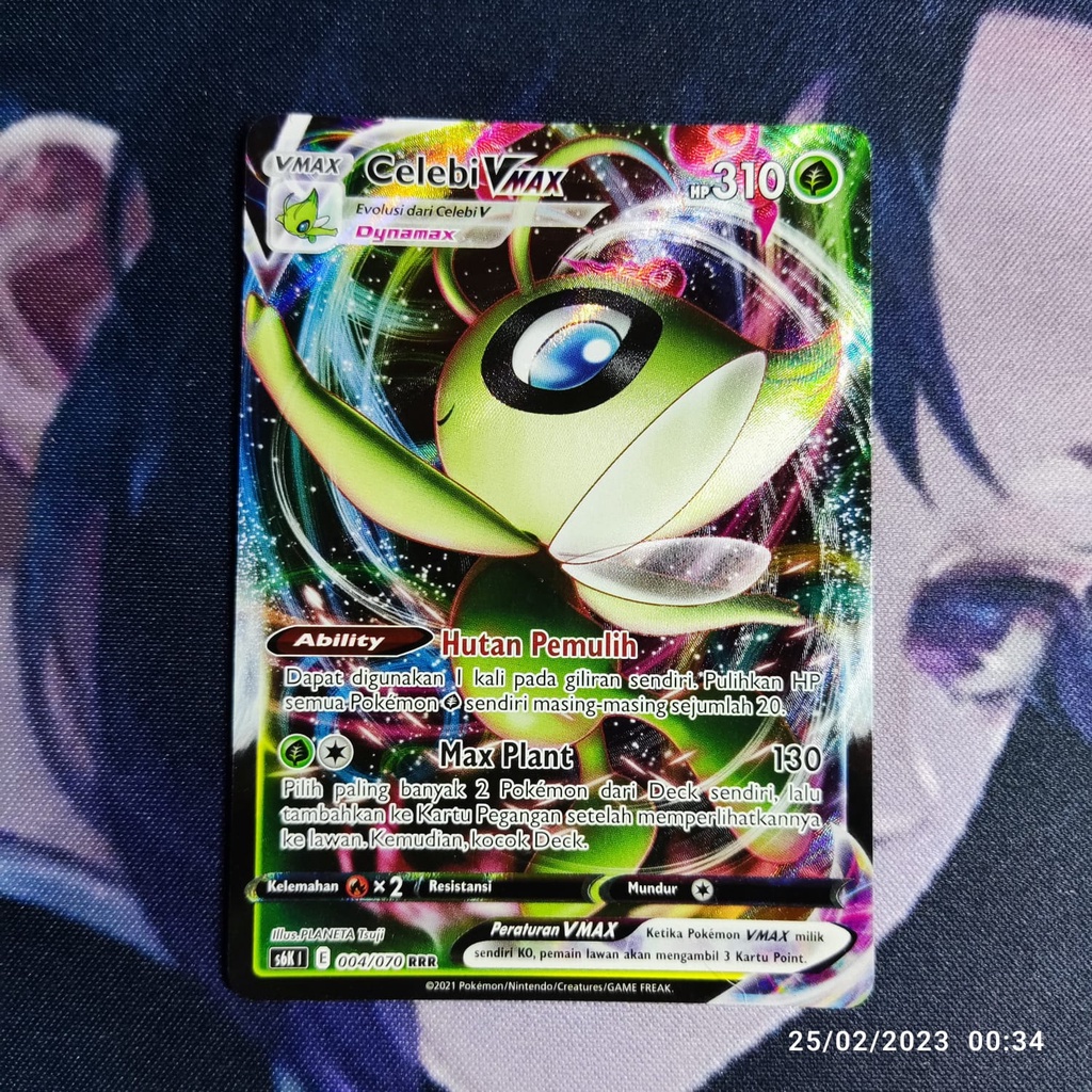 pokemon (ID) celebi vmax - S6K 004/070 - RRR