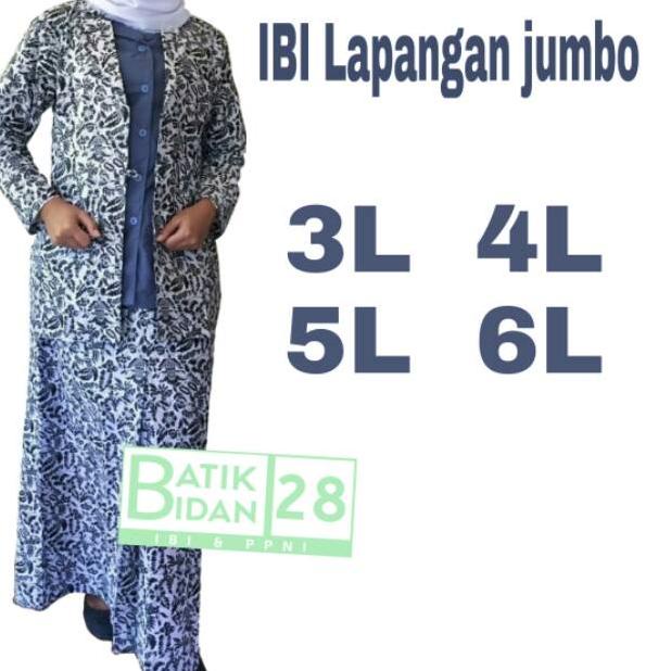 RESTOCK O24 Seragam IBI lapangan abu-abu ukuran jumbo 𝕯