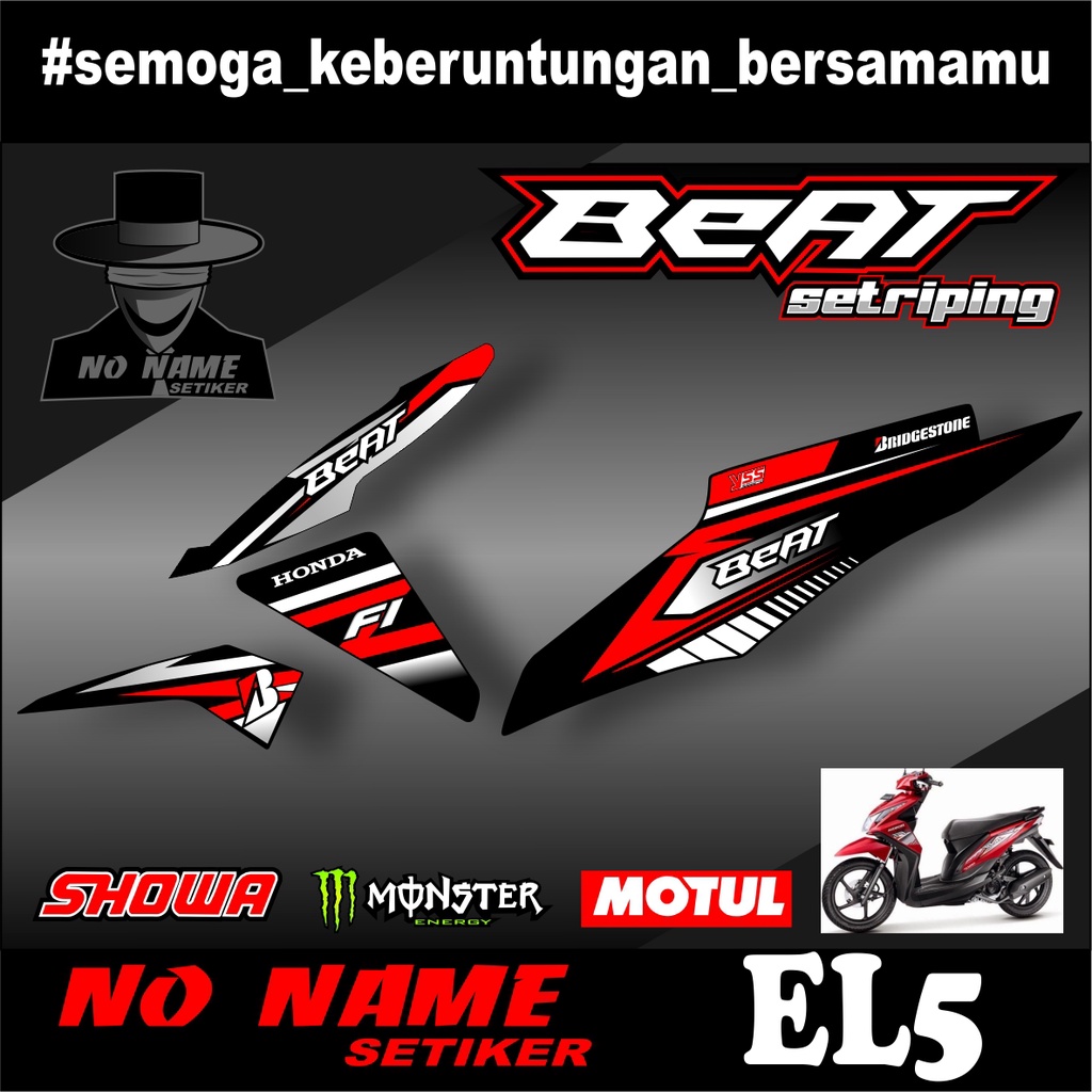 striping semi full setiker stiker beat fi (el5) 2013-2015 variasi stiker motor honda setriping beat