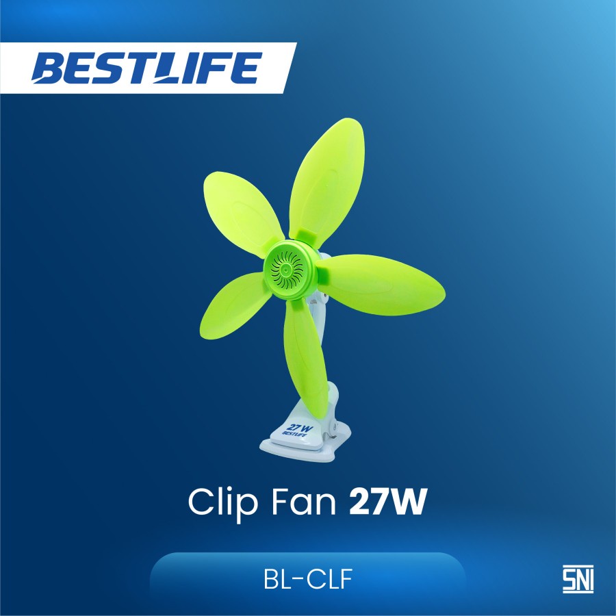 KIPAS ANGIN JEPIT 27 WATT BESTLIFE MINI FAN KIPAS ANGIN DINDING 27watt 5 BALING