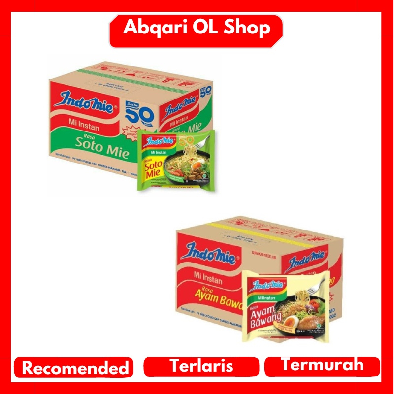 

Indomie Kuah Soto Dan Ayam Bawang Dapat 1 Dus Isi 40 Pcs