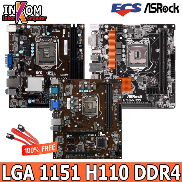 Mainboard Mobo Motherboard Intel Socket LGA 1151 H110 Onboard