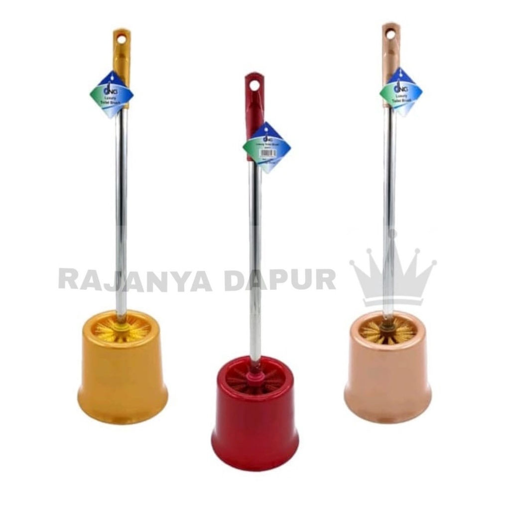 sikat wc stainless+ tempat - sikat wc gagang stainless - sikat wc DNG
