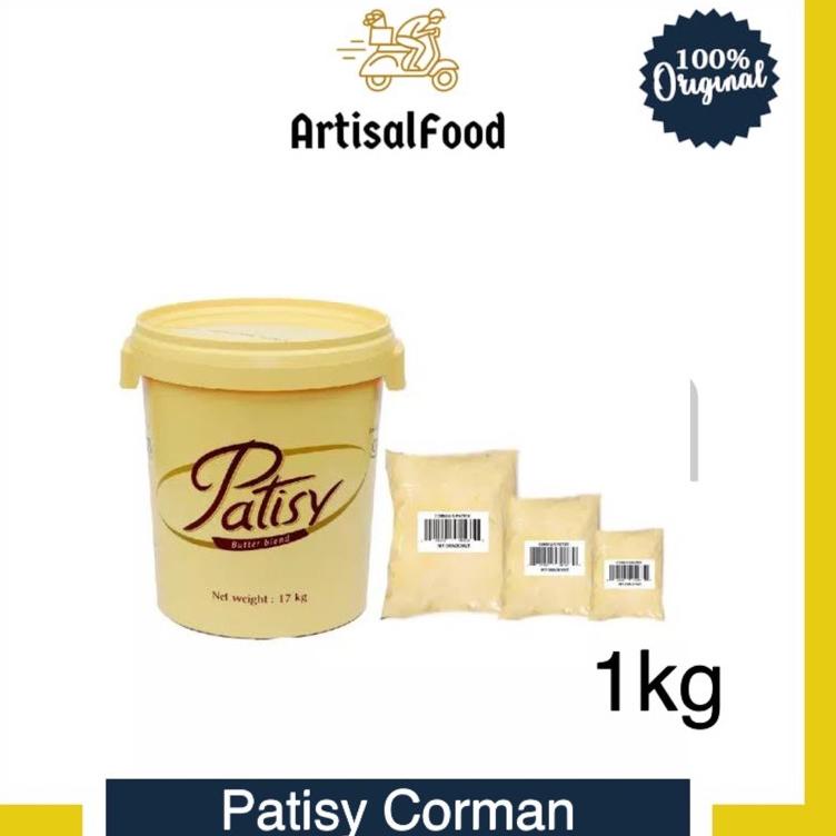 

✹ Butter Mentega CORMAN PATISY 1kg Room Butter kiloan 1 kg ♪