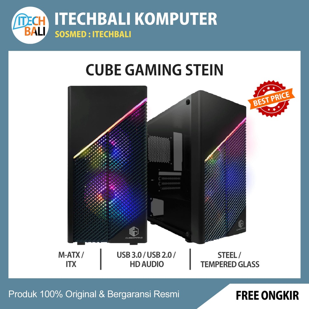 Casing Cube Gaming STEIN M-ATX | ITECHBALI