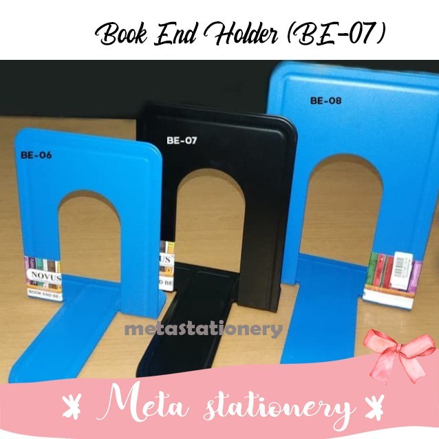 

Terlaris Novus Book End Holder / Pembatas Buku Besi (7 Inch)