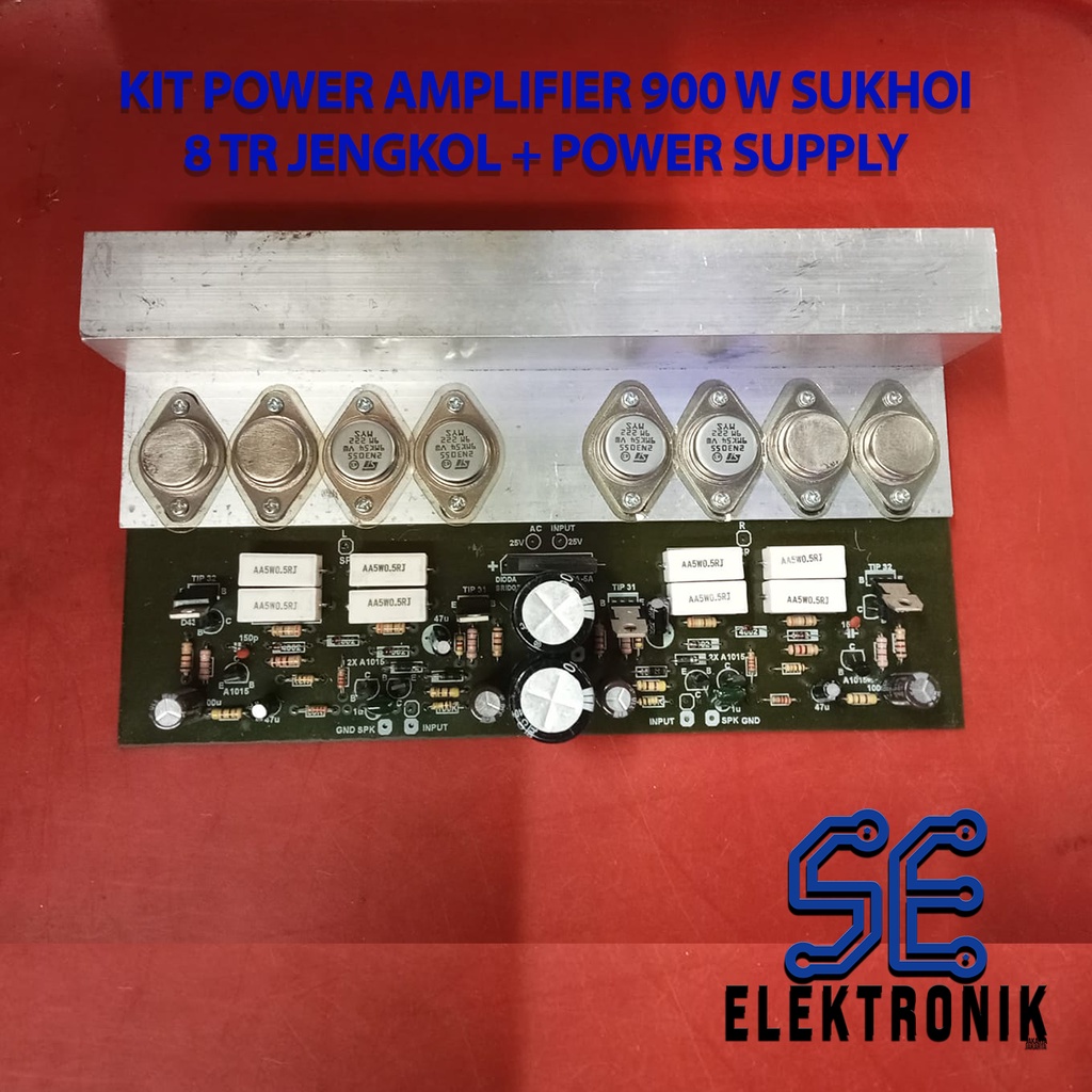 Kit Power Amplifier 900 W Sukhoi 8 TR Jengkol + Power Supply