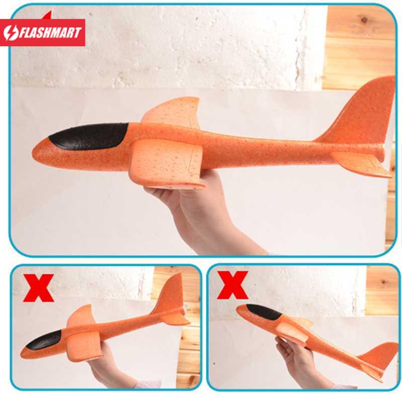 Flashmart Mainan Pesawat DIY Hand Throw Foam Aeroplane Flying Glider - TY0310