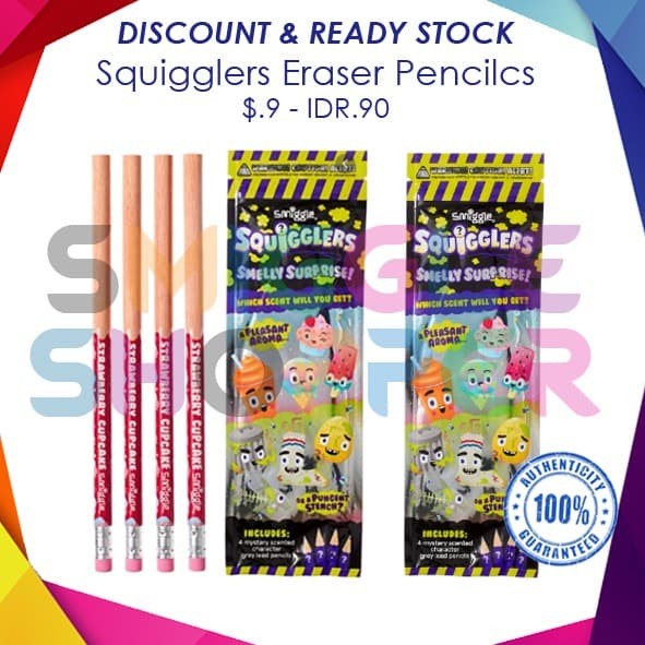 

smiggle ORI Squigglers Erase Pencils Pack