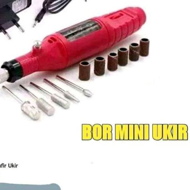 ✭ PROMO Mesin Mini Grinder Grafir Bor Potong Gerinda + adaptor DC ☏