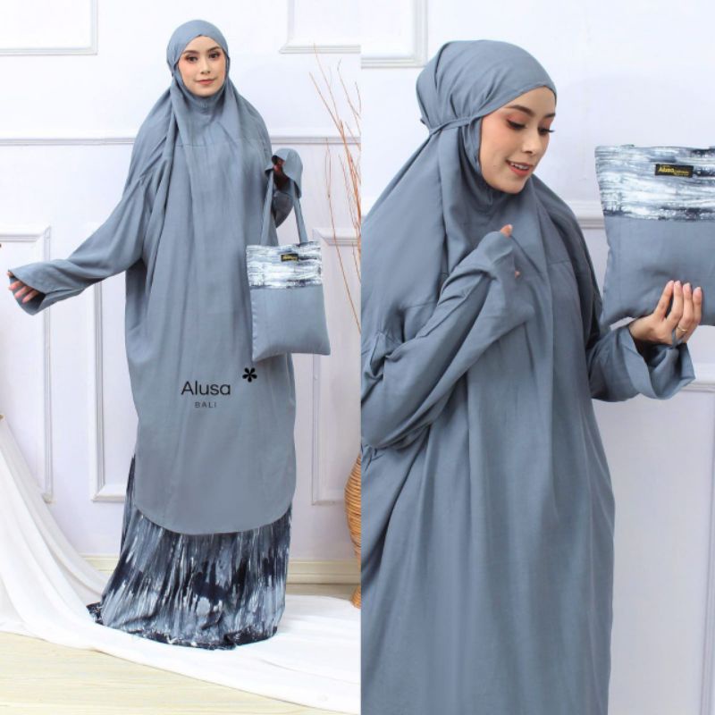 Mukena Bali Berlengan Tunik Wave by Alusa