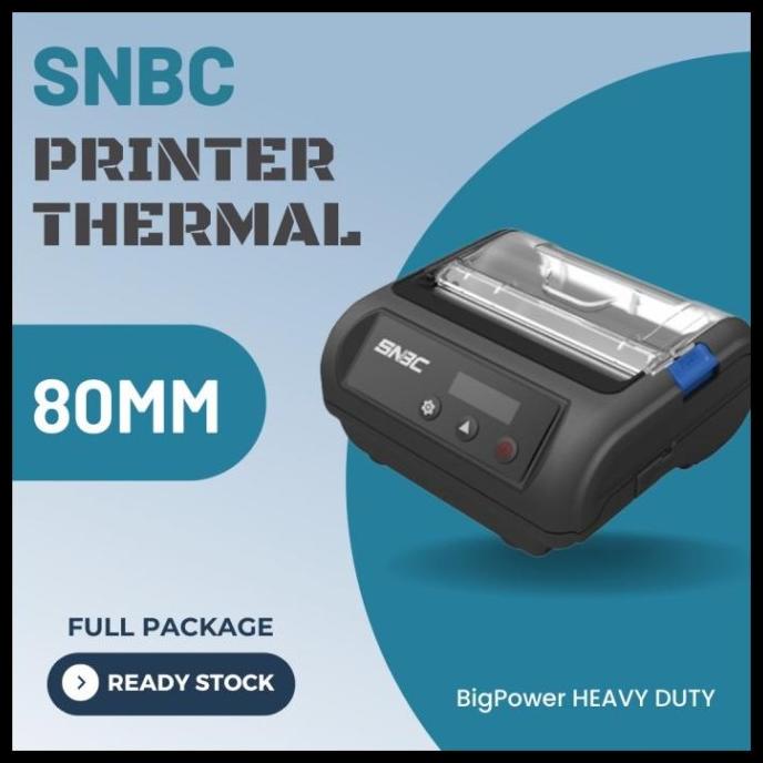 Ready Printer Thermal Snbc Bluetooth 80Mm Senjaolshop_