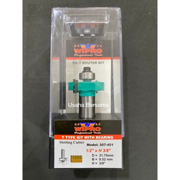 Mata Router Sloting Bit 1/2 x 10mm WIPRO