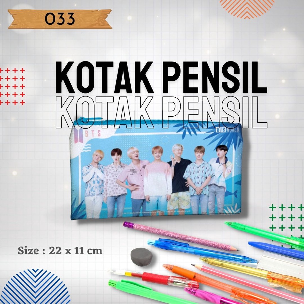 

Tempat Pencil, Pena untuk TK,SD,SMP,SMA,dan Mahasiswa Gambar Bts 033