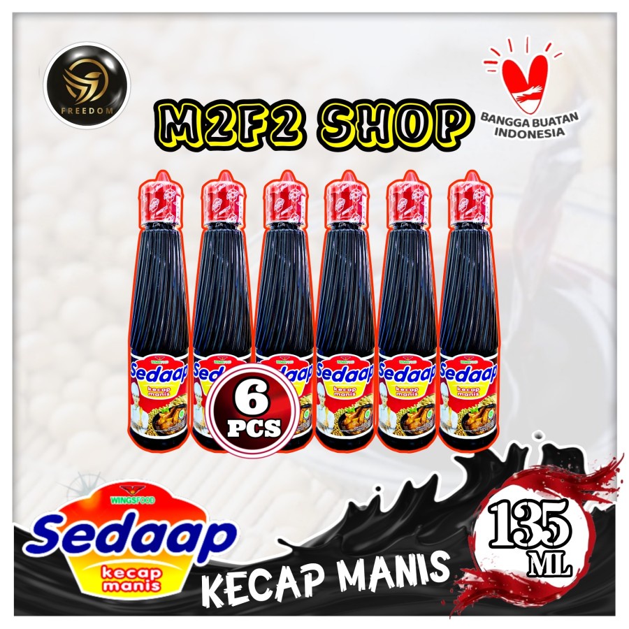 

Sedaap Kecap Manis Botol Kecil Plastik Pet - 135 ml (Kemasan 6 Pcs)