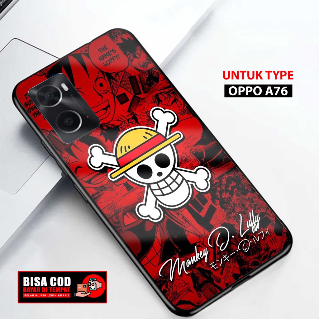 Case Oppo A76 Terbaru { ONPICE ] 2D Softcase Glass Kaca Oppo A76 (Case Hp) Oppo A76 (CASING HP) Oppo