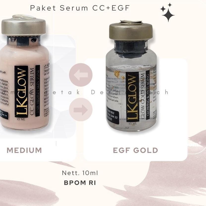 ← COVERED COMPLEX bentuk serum cc glow dan egf gold LK Care mengencangkan mencerahkan kenyal glowing