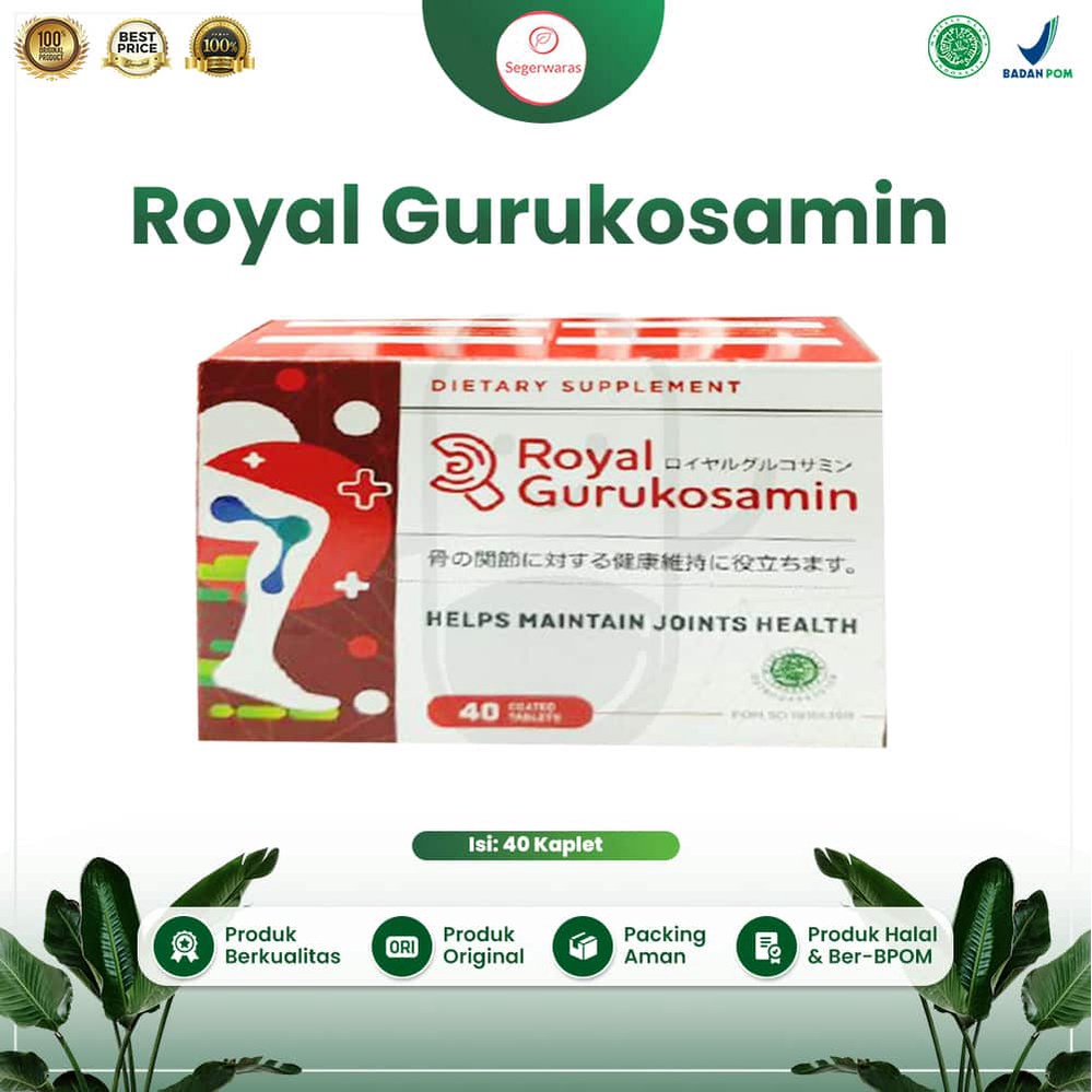 Royal Gurukosamin Suplemen Glukosamin & kondroitin untuk Tulang & Persendian