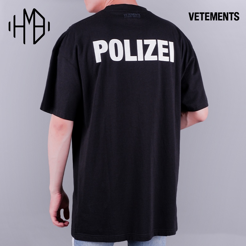 Vetements Polizei Tee Black