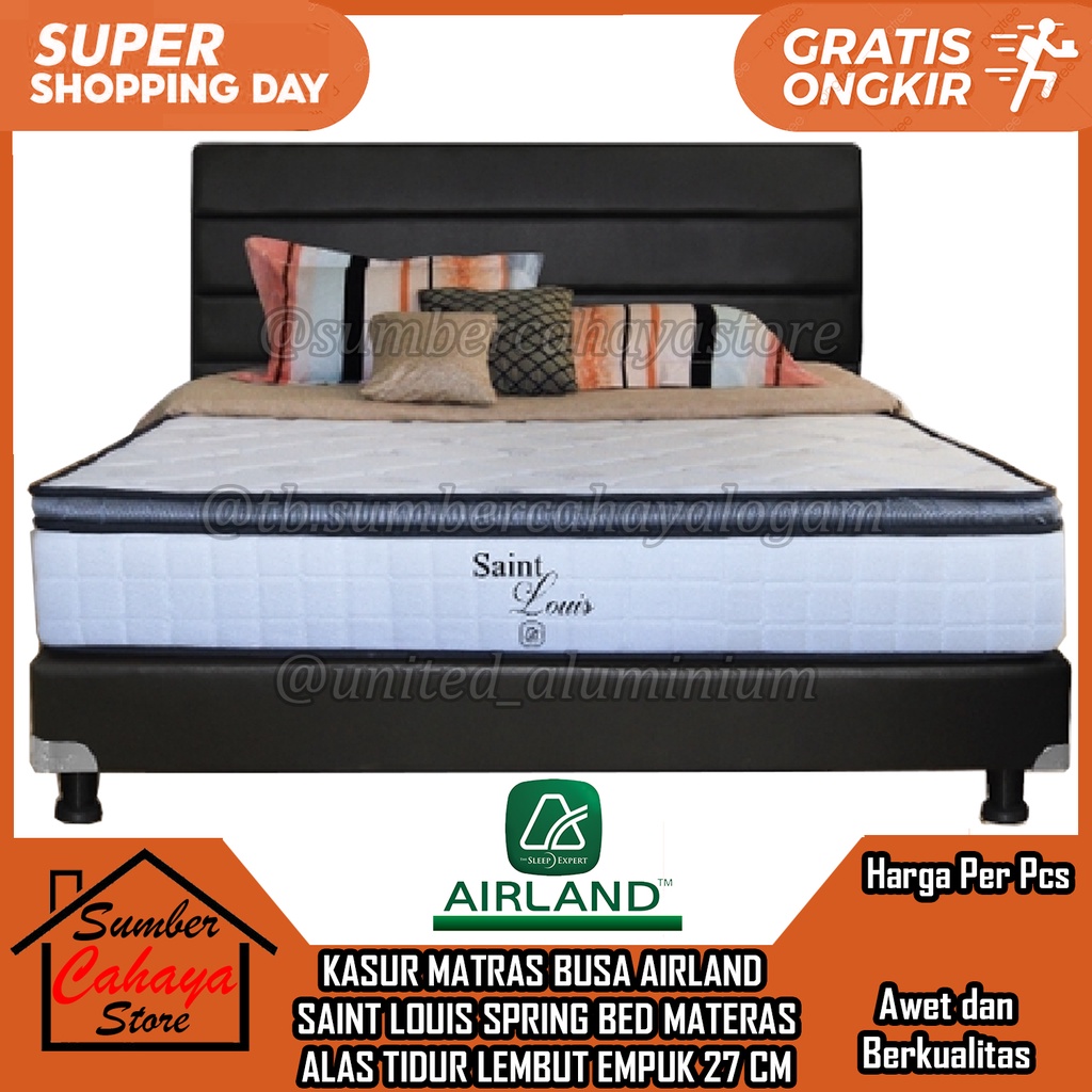 [Kargo] SPRINGBED AIRLAND SAINT LOUIS MATRAS MATERAS KASUR SPRING BED PILLOW TEMPAT TIDUR ALAS BUSA 