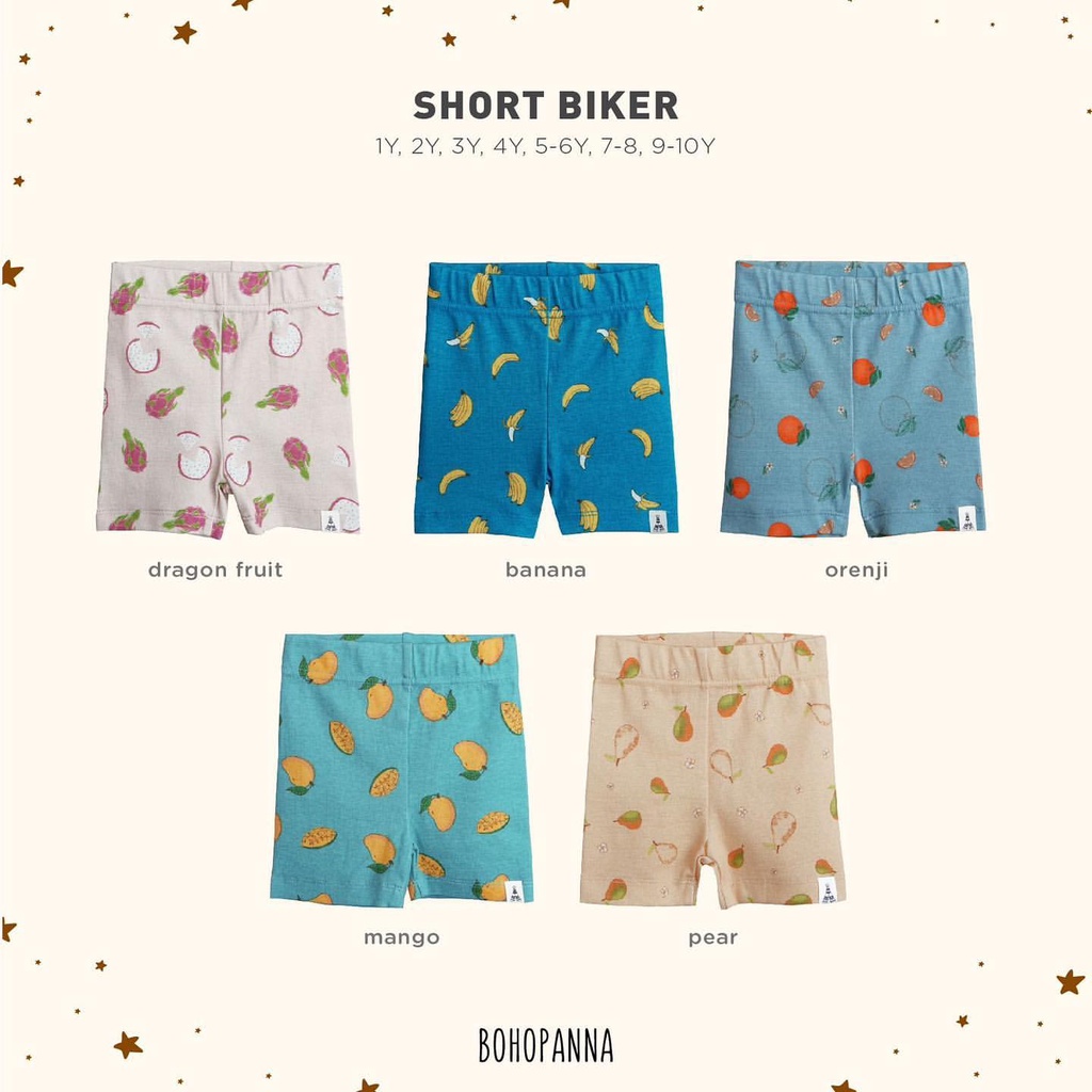 Bohopanna Biker Short // Celana Pendek Anak Unisex