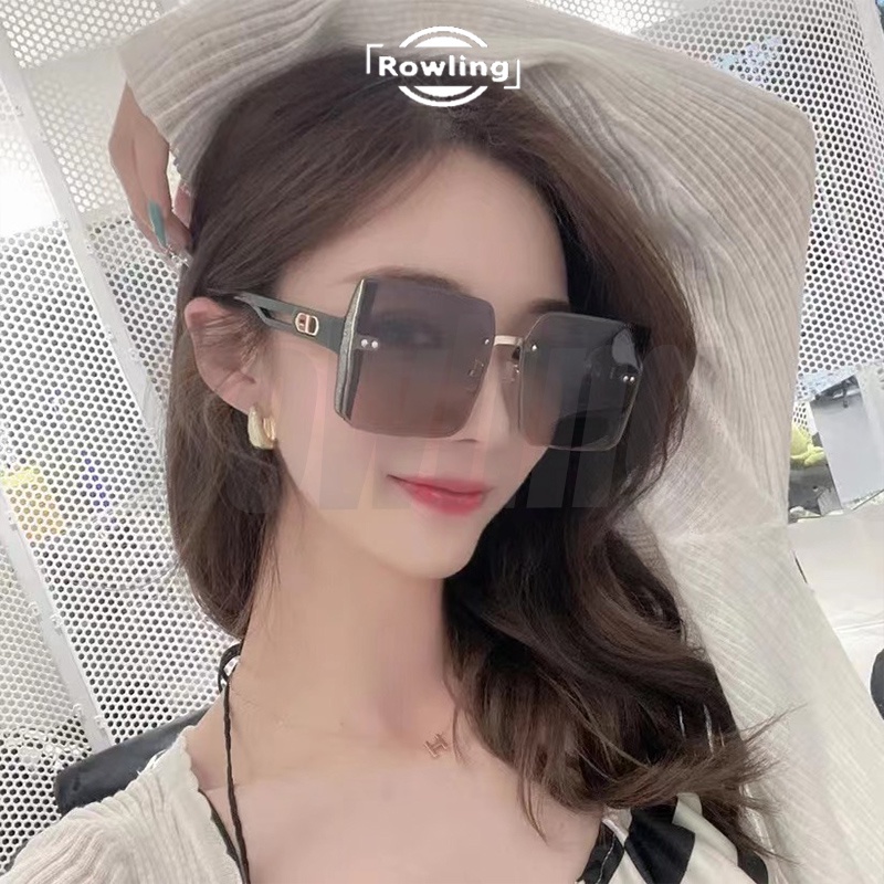 Rowling(ka-327)Kacamata Hitam Sunglasses Terbaru Bingkai Kotak Oversized  Import Kacamata Fashion