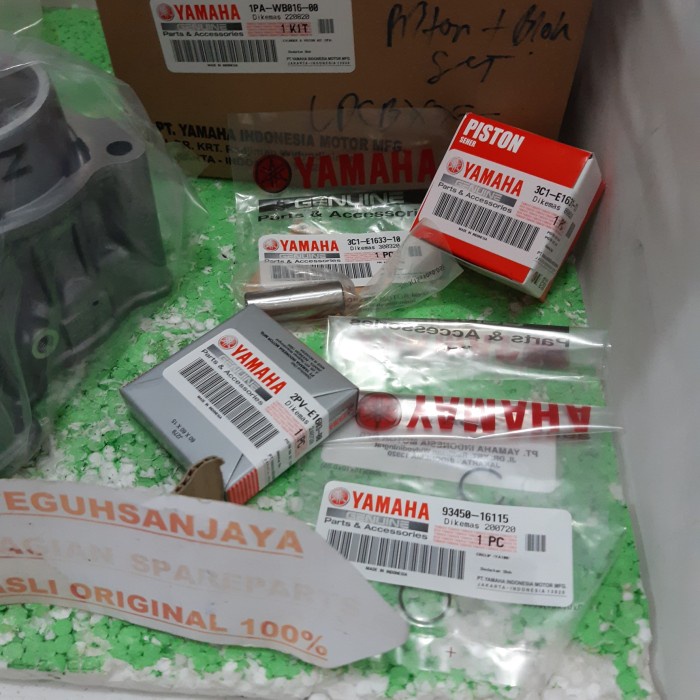 Blok + Seher Piston Paket 1PA-WB016-00 Vixion , Vixion New Asli Yamaha ORIGINAL