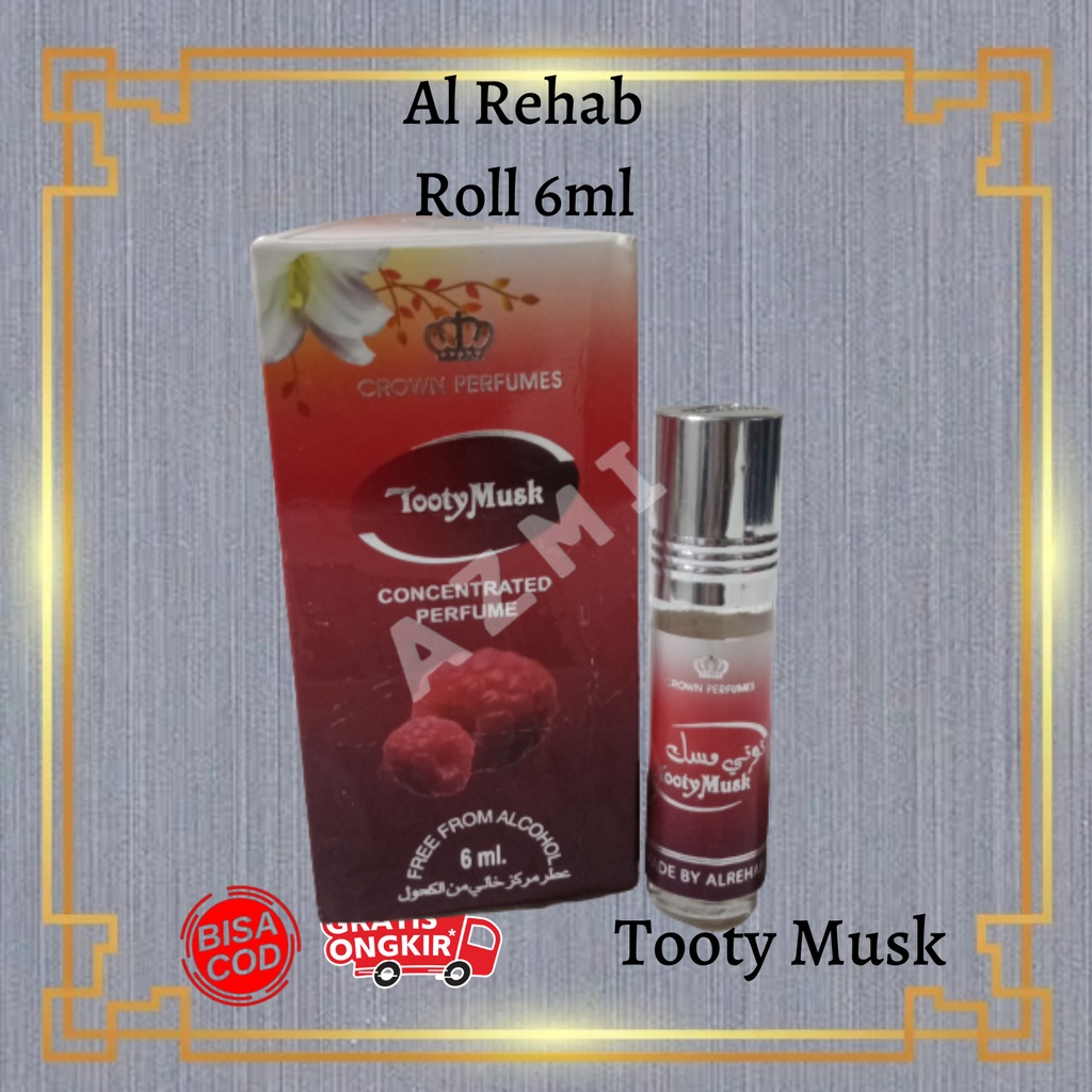 Parfum AL Rehab Tooty Musk ROLL 6ML Original Asli Saudi Arabia