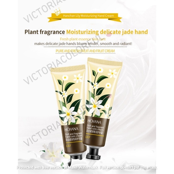 ROREC HCNANA Moisturizing elastic Hand Cream Krim tangan harum Handcream Murah