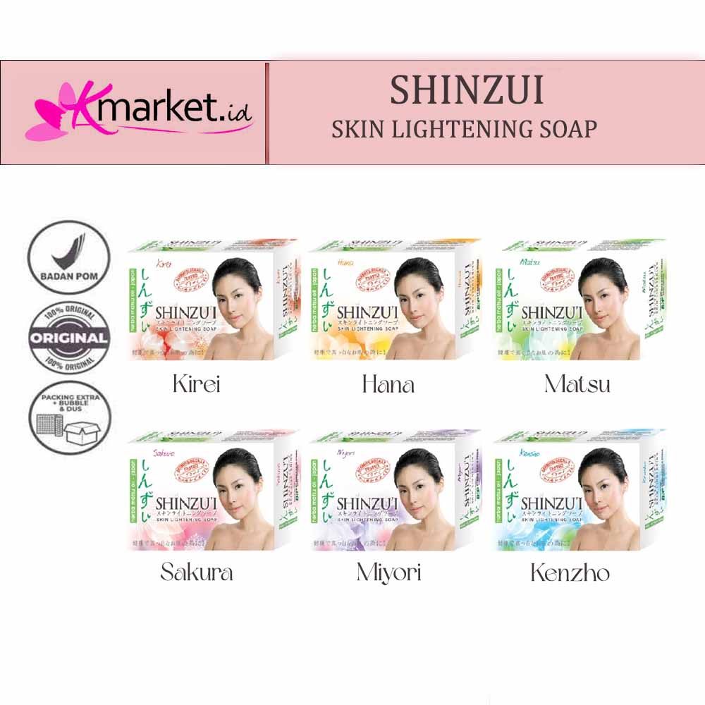 Shinzui Sabun Batang Mandi 85gr | 100gr Skin Lightening Body Bar Soap Care