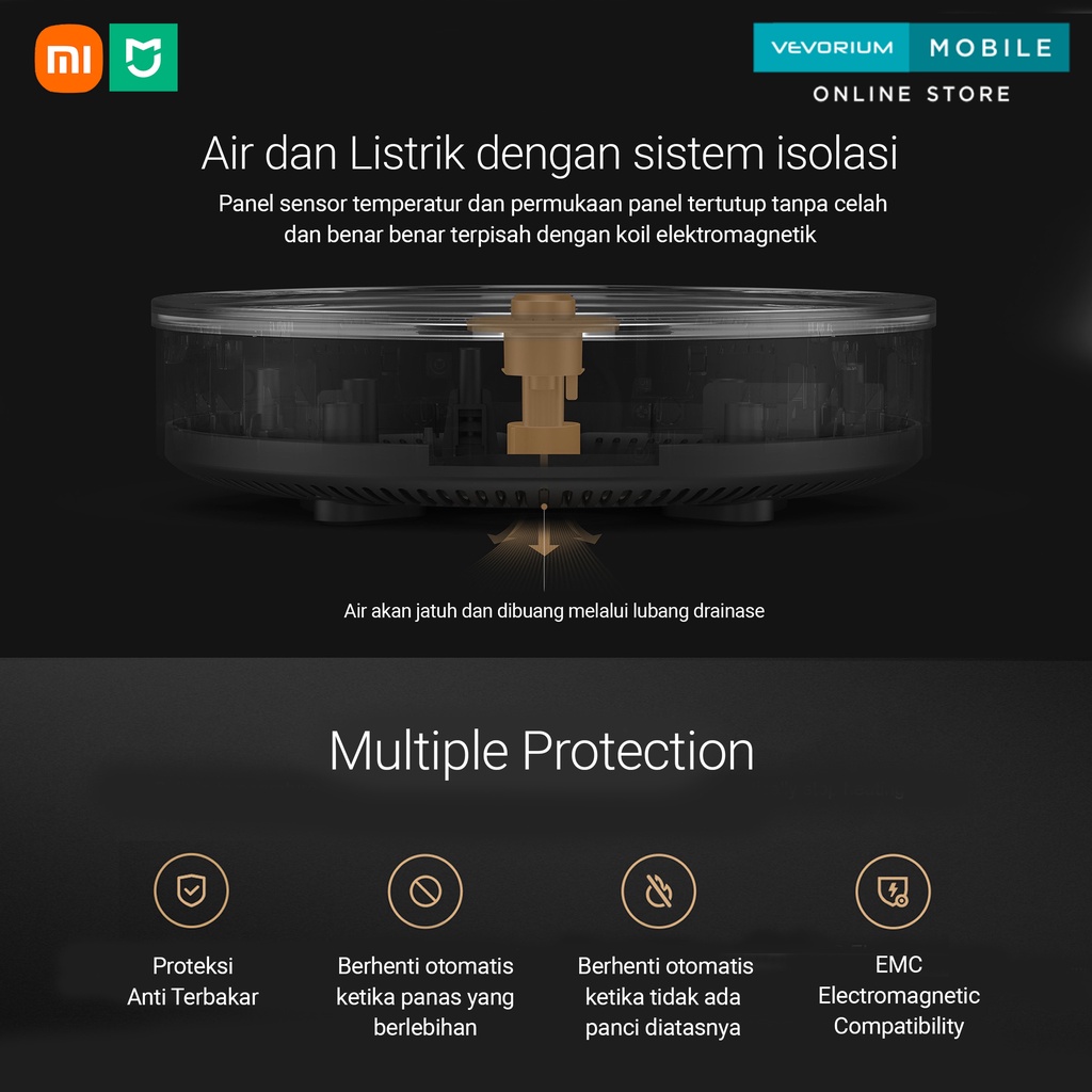 Xiaomi Mijia Induction Cooker 2 WIFI NFC MCL02M Kompor Listrik Induksi Pintar Portable Smart Aesthetic