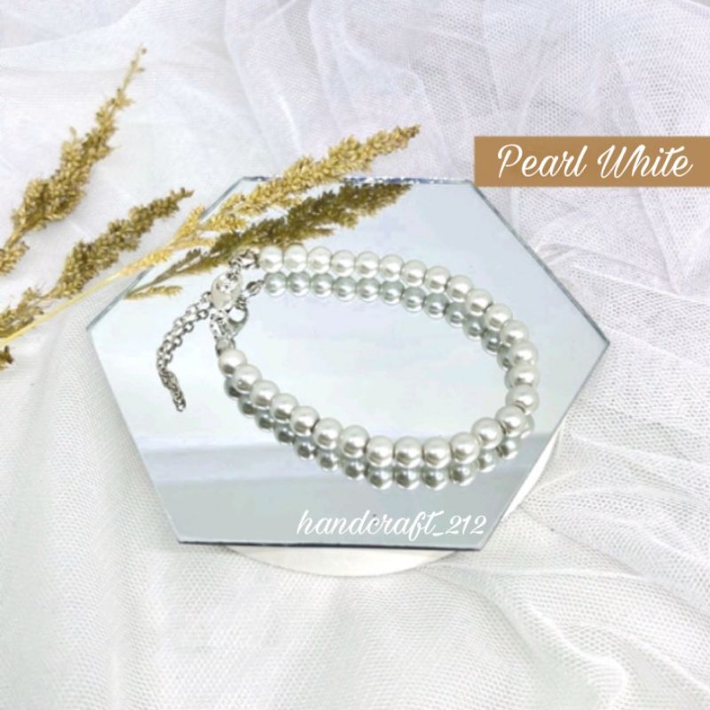 Pearl Beads / Gelang Mutiara / Crystal Cheko / Gelang Korea