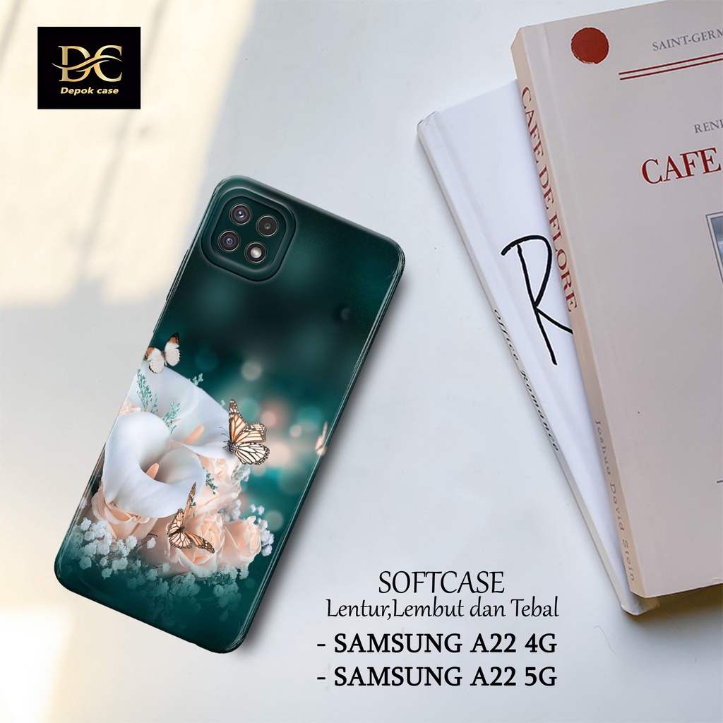 Case Samsung A22 4G / A22 5G Terbaru - [ BUNGA ] - Casing Samsung A22 4G / A22 5G - Kesing Samsung G