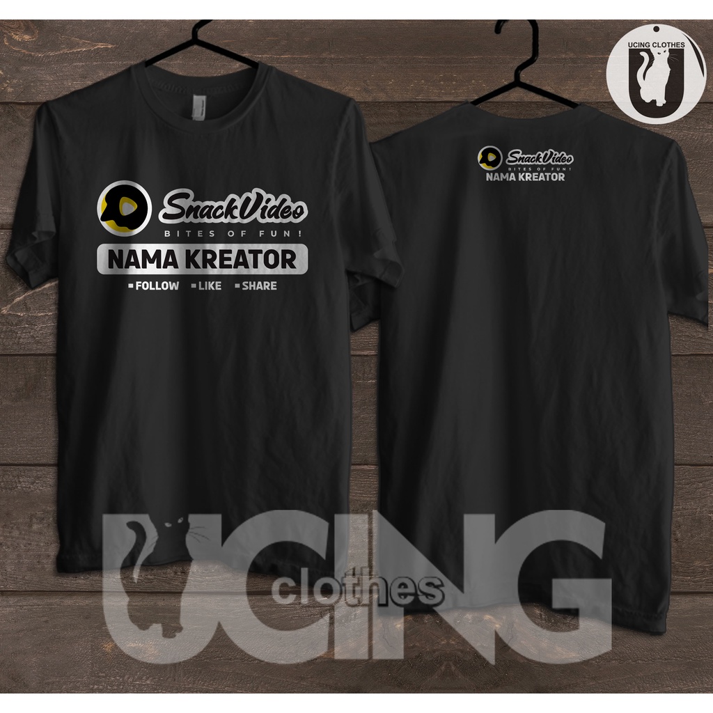 Kaos Baju Snack Video Gratis Nama Kreator Kaos Distro