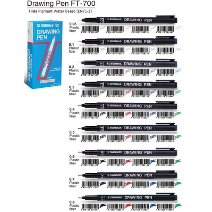 

Terlaris Drawing Pen Snowman/Spidol Snowman 700( 1Pak/12Pcs )