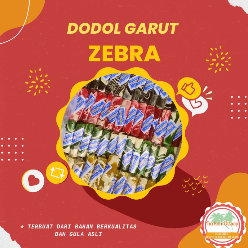 (FreeOngkir) dodol garut rasa dodol garut warna Dodol garut zebra dodol garut kombinasi 1kg Halal