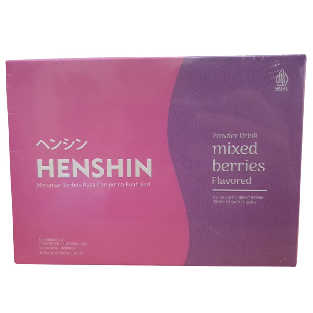 Henshin ヘンシン Powder Drink Rasa Mixed Berries