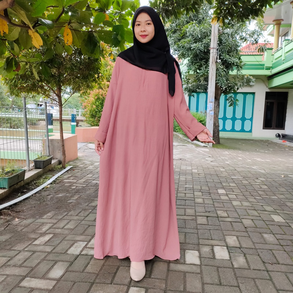 abaya 2023 Crinkle Airflow LYORA Terbaru  Dan Termurah