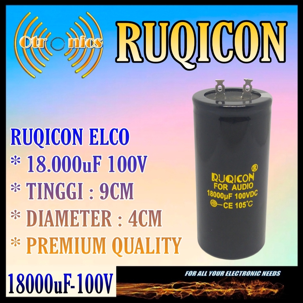 elco 18000uf 100v Ruqicon Original