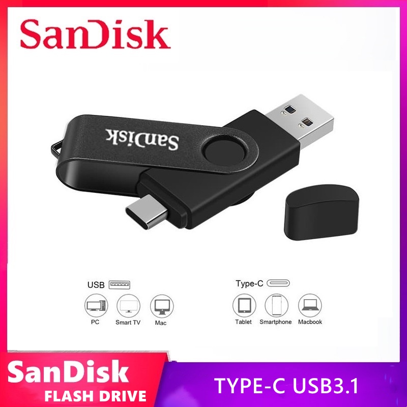 FLASHDISK OTG TYPE C USB 32GB/64GGB/128GB/256GB FLASH DRIVE ULTRA DUAL USB 3.1 flashdisk Ultra Dual Drive Go USB Type-C