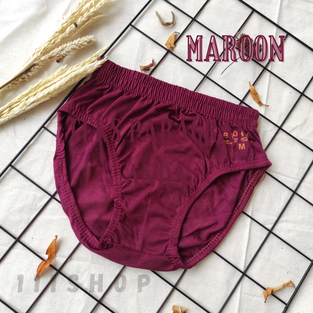 CELANA DALAM PRIA LEMBARAN / CD LAKI LAKI COWOK BRONTEX POLOS / CD PRIA / UNDIES SEMPAK Size JUMBO