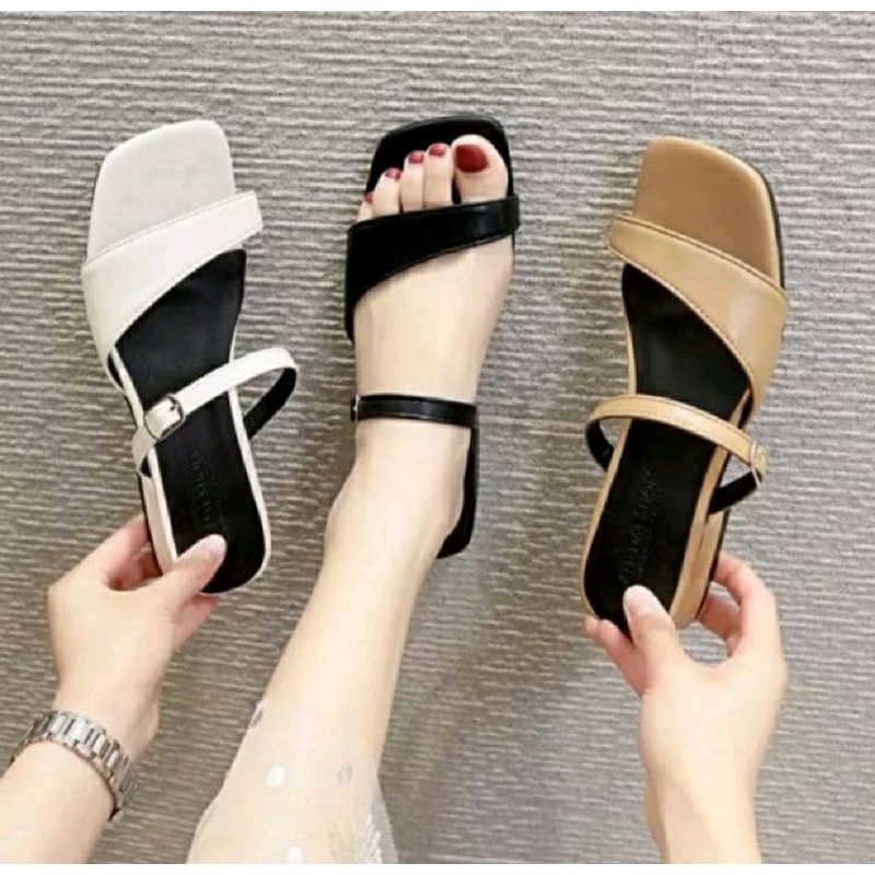 SANDAL hells wanita hak tahu 3cm
